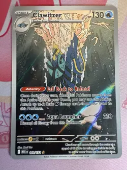 Clawitzer 141/132 Illustration Rare Pokemon Mega Evolution NM - Image 1