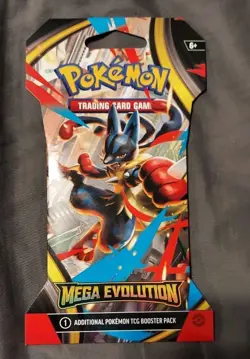 Pokemon TCG Lot of (12) Mega Evolution Sleeved Booster Pack - Image 3