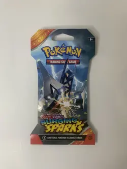 Pokemon Scarlet & Violet Surging Sparks - Lot of 5 Factory Sealed Booster Packs - Image 2