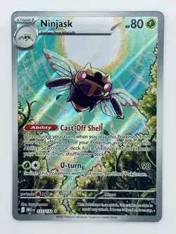 Pokemon TCG Ninjask 137/132 Illustration Rare Holo - Mega Evolution - Near Mint - Image 1