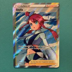 Pokemon TCG Skyla Holo Full Art Trainer Ultra Rare 072/072 Shining Fates - Image 1