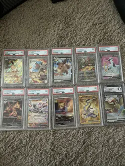 Pokemon TCG Lot of 10 PSA Graded Slabs -Various Sets - Eevee Brute Bonnet Arceus - Image 1