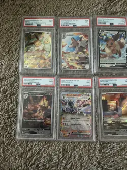 Pokemon TCG Lot of 10 PSA Graded Slabs -Various Sets - Eevee Brute Bonnet Arceus - Image 2