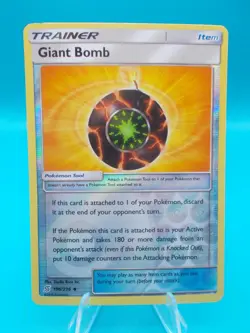 Giant Bomb 196/236 S&M Unified Minds Pokemon TCG Reverse Holo Lightly Played - Image 1