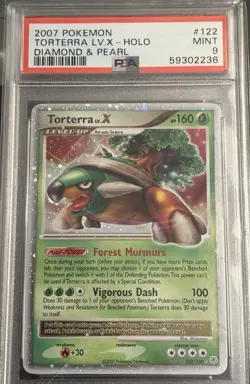 2007 Pokemon Diamond and Pearl Torterra LV.X #122 PSA 9 - Image 1