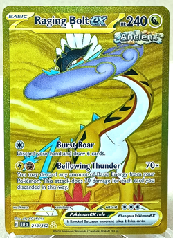 Sv05: Temporal Forces - Raging Bolt Ex Hyper Rare #218/162 Pokemon TCG - Image 1