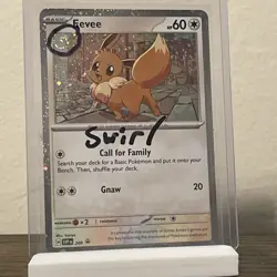 [SWIRL] Eevee 200 Cosmos Holo Scarlet & Violet Black Star Promo Card Pokemon NM - Image 1