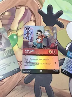 Disney Lorcana: Fabled Epic Cards Max Goof , Alice And Goofy - Image 4