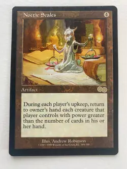 Noetic Scales Urza's Saga Regular Magic the Gathering MTG Card - Image 1