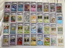 Pokemon Slab Bundle Graded Card Lot For 36 Cards Shown Wide Variety Bulk Deal - Image 1