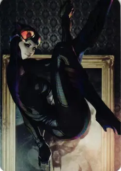 CATWOMAN Cartoon Beauty HOLOGRAPHIC Goddess Story Custom Art Collectible Card - Image 1