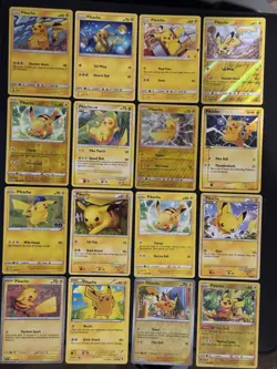 Pokemon TCG Pikachu (Lot Of 16) Mostly Mid Era All Cards Are Near Mint Condition - Image 1