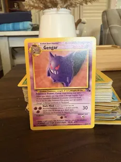 Pokemon TCG Gengar Fossil 20/62 Non-Holo Rare Card Vintage 1999 - Image 2