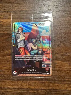 Damaged crease Sealed One Piece TCG Shanks OP09-001 PSA Magazine Promo Foil Card - Image 1