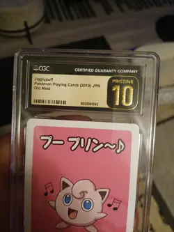2019 POKEMON JAPANESE PLAYING CARDS OLD MAID JIGGLYPUFF CGC 10 PRISTINE - Image 3