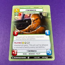 Star Wars Unlimited Jump To Lightspeed Chewbacca OP Weekly 7 Trading Card - Image 1
