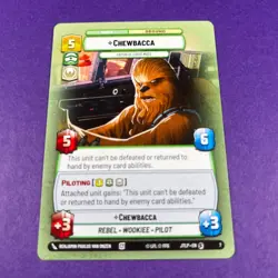 Star Wars Unlimited Jump To Lightspeed Chewbacca OP Weekly 7 Trading Card - Image 2