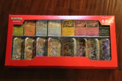Pokemon Prismatic Evolutions 8 mini tins with promo cards (Costco Bundle) - Image 1