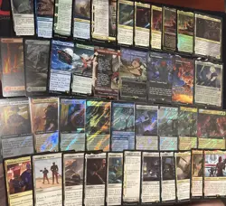 MTG - Magic Universes Beyond CLOUD - Fallout Surge Foils - ACR & PIP 40 Card Lot - Image 1