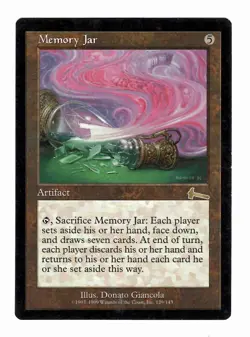 MTG Magic the Gathering Urza's Legacy - Memory Jar - NM - Very Lightly Played - Image 1