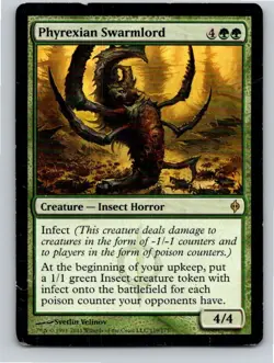 Magic the Gathering HP Phyrexian Swarmlord New Phyrexia MTG Free Shipping! - Image 1