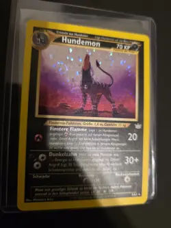 Hundemon (Houndoom) 8/64 Neo Revelation (German Language) Holo Pokemon - Image 2