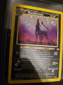Hundemon (Houndoom) 8/64 Neo Revelation (German Language) Holo Pokemon - Image 3