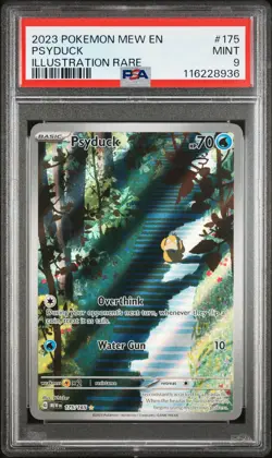 2023 POKEMON MEW EN-151 ILLUSTRATION RARE #175 PSYDUCK PSA 9 - Image 1