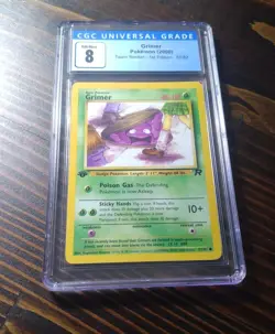 Pokemon WOTC Team Rocket Grimer 1st Edition 57/82 CGC 9 MINT Graded CGC - Image 1