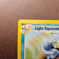 Pokemon TCG Light Vaporeon - Neo Destiny Unlimited 52/105 LP - Image 2