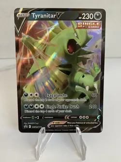 Pokemon TCG Tyranitar V Sword & Shield - Battle Styles SWSH109 Promo NM QTY ! - Image 1