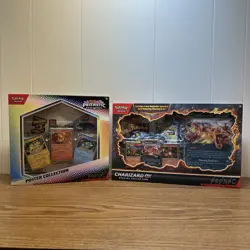 BRAND NEW-Pokemon TCG Prismatic Evolutions Poster Collection & Charizard ex Box - Image 1