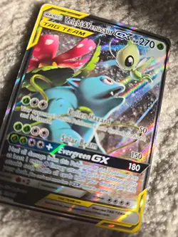 Celebi & Venusaur GX SM167 Sun & Moon Tag Team Black Star Promo Pokemon NM/MINT - Image 2