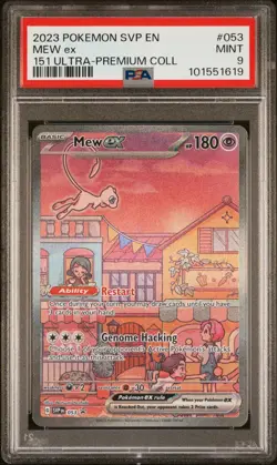 Pokemon Black Star Promos Mew EX #053 Ultra Premium Collection PSA 9 - Image 1