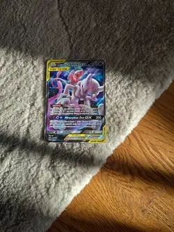 Pokemon TCG Mewtwo & Mew GX SM191 Tag Team Black Star Promo Sun & Moon - Image 1