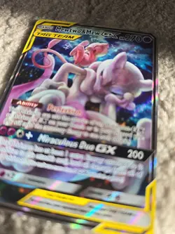 Pokemon TCG Mewtwo & Mew GX SM191 Tag Team Black Star Promo Sun & Moon - Image 2