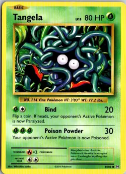 Tangela 8/108 common XY Evolutions Pokemon Card LP - Image 1