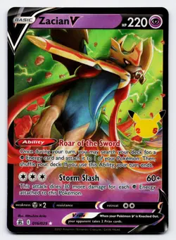 Zacian V [016/025] Celebrations Ultra Rare [Pokemon Card English] - Image 1