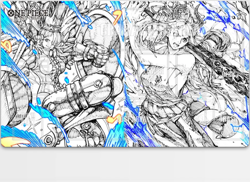 One Piece Uta VS Yamato Playing Mat Trading Card Game CCG Playmat Desk Mouse Pad - Image 1