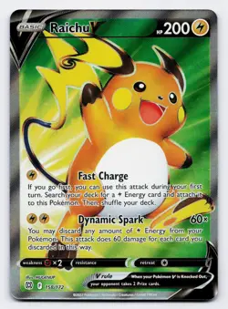 Raichu V [158/172] SWSH: Brilliant Stars Ultra Rare [Pokemon Card English] - Image 1