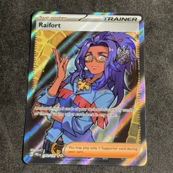 Pokemon TCG Raifort Ultra Rare Trainer Prismatic Evolutions Card 142/131 - Image 1