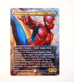 Spider-Man Magic the Gathering Sensational Spider-Man #0025 Rare Showcase Card - Image 1