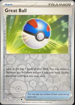 Great Ball 183/193 Sv02: Paldea Evolved Reverse Holo - Pokemon Card - Image 1