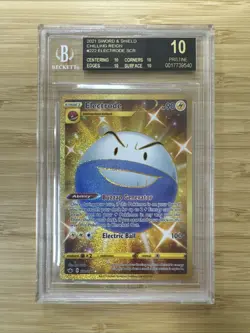 POP 1 Electrode 222/198 Chilling Reign Graded Pokemon Card - BGS 10 BLACK LABEL - Image 1