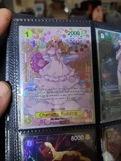 One Piece CCG Charlotte Pudding Parallel Foil Card OP08-058 Two Legends - Image 1