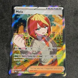 Pokemon TCG S&V Prismatic Evolutions Mela Card 140/131 Ultra Rare Full Art - Image 1