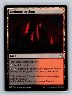 MTG Marvel's Spider-Man #181 Ominous Asylum Land tcg NM - Image 1