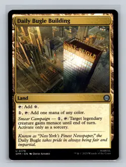 MTG Marvel's Spider-Man #179 Daily Bugle Building Uncommon tcg NM - Image 1