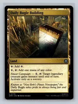 MTG Marvel's Spider-Man #179 Daily Bugle Building Uncommon tcg NM - Image 1
