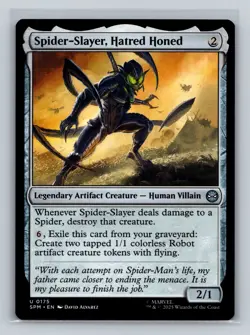 MTG Marvel's Spider-Man #175 Spider-Slayer, Hatred Honed Uncommon tcg NM - Image 1